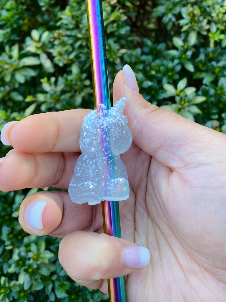 Unicorn straw topper